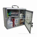 New aluminum first-aid box with complete emergency medical products for company